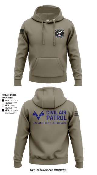 Hoodie, VFW Post 8191Patrick Composite Squadron, Air Force, Teamtime, Team time, sublimation, custom sports apparel, team uniforms, spirit wear, spiritwear, sports uniforms, custom shirts, team store, custom team store, fundraiser sports, apparel fundraiser