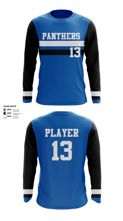 Mulberry Panthers 48767880 Long Sleeve Performance Shirt 1