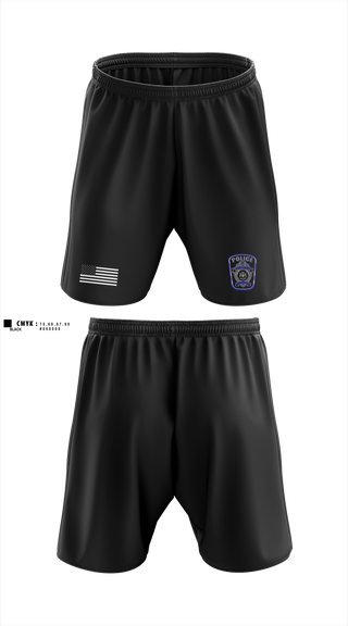 Athletic Shorts With Pockets, Prairieville Township police, Police, Teamtime, Team time, sublimation, custom sports apparel, team uniforms, spirit wear, spiritwear, sports uniforms, custom shirts, team store, custom team store, fundraiser sports, apparel fundraiser