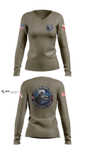 East Baton Rouge Parish Dive & Rescue Team Women's Long Sleeve V-neck Shirt - 9