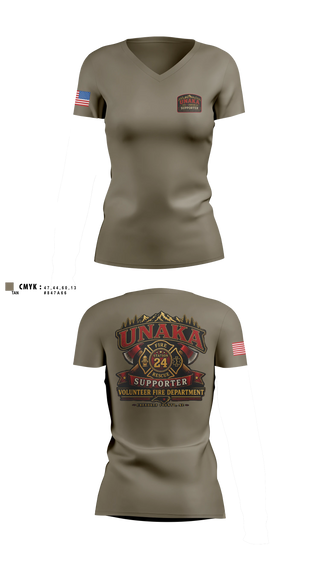 Womens Short Sleeve Vneck Shirt, Unaka Volunteer Fire Department, Fire Department, Teamtime, Team time, sublimation, custom sports apparel, team uniforms, spirit wear, spiritwear, sports uniforms, custom shirts, team store, custom team store, fundraiser sports, apparel fundraiser