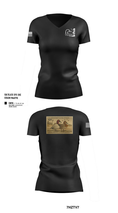 Womens Short Sleeve Vneck Shirt, Ducks Unlimited, , Teamtime, Team time, sublimation, custom sports apparel, team uniforms, spirit wear, spiritwear, sports uniforms, custom shirts, team store, custom team store, fundraiser sports, apparel fundraiser