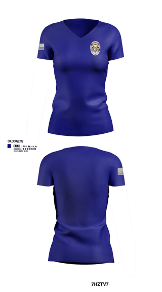 Womens Short Sleeve Vneck Shirt, Lewiston Police Department, Police, Teamtime, Team time, sublimation, custom sports apparel, team uniforms, spirit wear, spiritwear, sports uniforms, custom shirts, team store, custom team store, fundraiser sports, apparel fundraiser