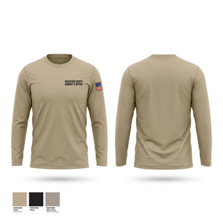 Long Sleeve Performance Shirt, Muscatine County Sheriff's Office, Police, Teamtime, Team time, sublimation, custom sports apparel, team uniforms, spirit wear, spiritwear, sports uniforms, custom shirts, team store, custom team store, fundraiser sports, apparel fundraiser