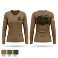 EFAC 88140666 Women's Long Sleeve V-neck Shirt - 1