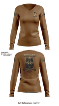 566th MCAS TREVAC 26317314 Women's Long Sleeve V-neck Shirt - 21