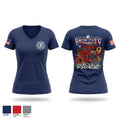 Blacksburg Fire Women's Short Sleeve V-neck Shirt - 1