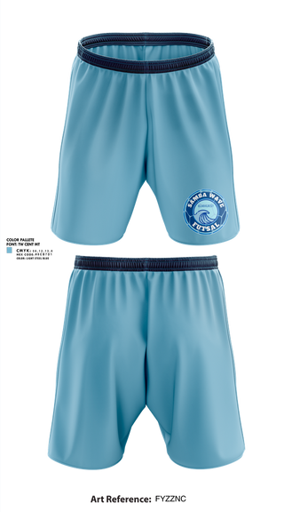 Athletic Shorts With Pockets, Samba Wave, Men's Soccer, Teamtime, Team time, sublimation, custom sports apparel, team uniforms, spirit wear, spiritwear, sports uniforms, custom shirts, team store, custom team store, fundraiser sports, apparel fundraiser