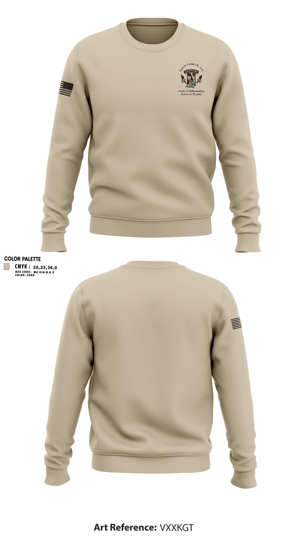 Crew Neck Sweatshirt, Nabeeh Temple #260, Army, Teamtime, Team time, sublimation, custom sports apparel, team uniforms, spirit wear, spiritwear, sports uniforms, custom shirts, team store, custom team store, fundraiser sports, apparel fundraiser