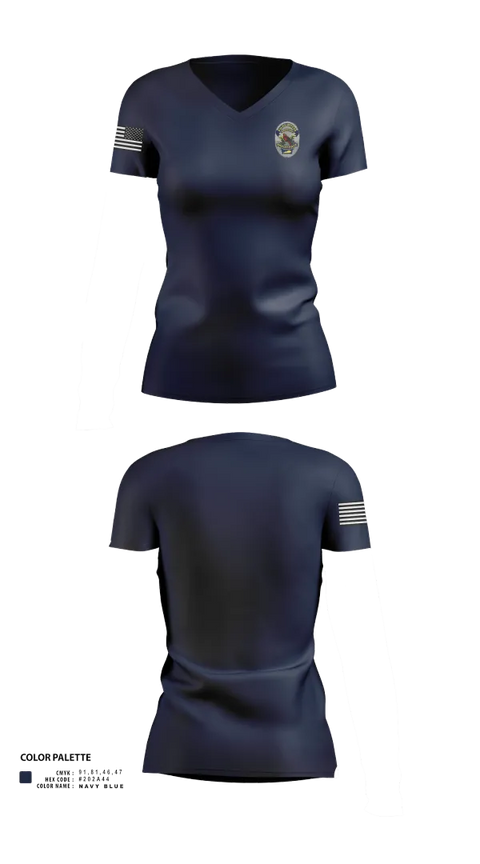 Womens Short Sleeve Vneck Shirt, Radcliff Police Department, , Teamtime, Team time, sublimation, custom sports apparel, team uniforms, spirit wear, spiritwear, sports uniforms, custom shirts, team store, custom team store, fundraiser sports, apparel fundraiser