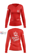 VAW-117 15130068 Women's Long Sleeve V-neck Shirt - 6