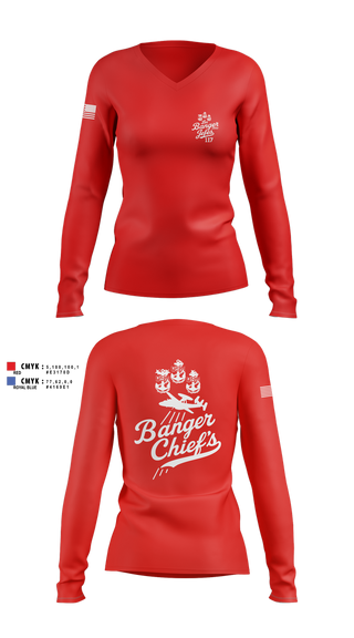 Womens Long Sleeve Vneck Shirt, VAW-117, , Teamtime, Team time, sublimation, custom sports apparel, team uniforms, spirit wear, spiritwear, sports uniforms, custom shirts, team store, custom team store, fundraiser sports, apparel fundraiser
