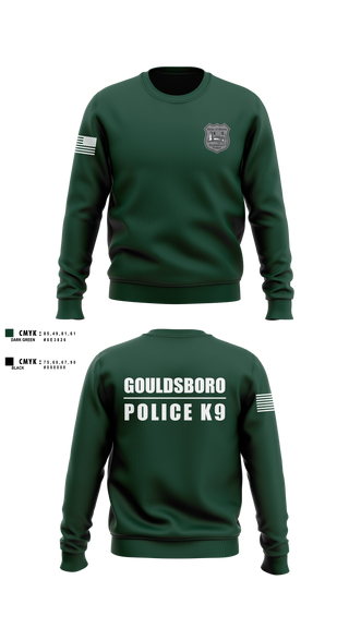Crew Neck Sweatshirt, Gouldsboro Police, Police, Teamtime, Team time, sublimation, custom sports apparel, team uniforms, spirit wear, spiritwear, sports uniforms, custom shirts, team store, custom team store, fundraiser sports, apparel fundraiser