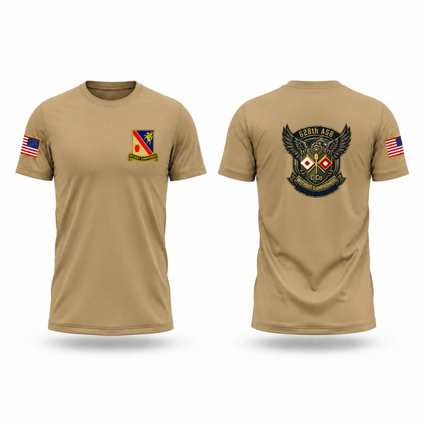 Charlie Company 628th ASB Short Sleeve Performance Shirt - 1
