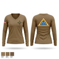 ARNGNMMFH Women's Long Sleeve V-neck Shirt - 1