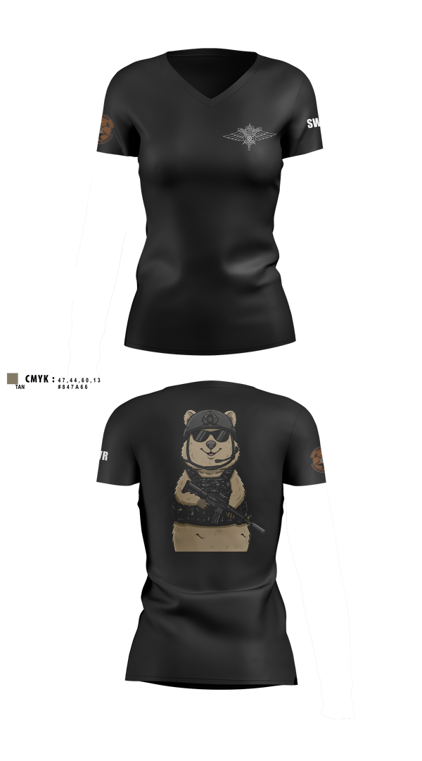 Womens Short Sleeve Vneck Shirt, Q-Flight, Air Force, Teamtime, Team time, sublimation, custom sports apparel, team uniforms, spirit wear, spiritwear, sports uniforms, custom shirts, team store, custom team store, fundraiser sports, apparel fundraiser