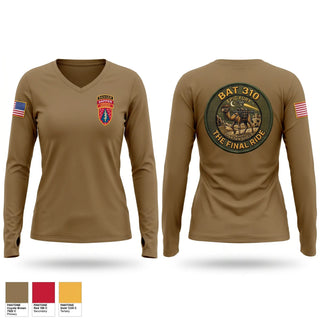 Womens Long Sleeve Vneck Shirt, 3rd SFAB, Army, Teamtime, Team time, sublimation, custom sports apparel, team uniforms, spirit wear, spiritwear, sports uniforms, custom shirts, team store, custom team store, fundraiser sports, apparel fundraiser