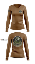 VFA-113 84222524 Women's Long Sleeve V-neck Shirt - 3