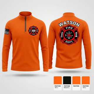 Quarter Zip Jacket, WATSON, Fire Department, Teamtime, Team time, sublimation, custom sports apparel, team uniforms, spirit wear, spiritwear, sports uniforms, custom shirts, team store, custom team store, fundraiser sports, apparel fundraiser