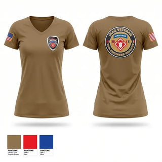 Womens Short Sleeve Vneck Shirt, 20th Airborne Engineer, Army, Teamtime, Team time, sublimation, custom sports apparel, team uniforms, spirit wear, spiritwear, sports uniforms, custom shirts, team store, custom team store, fundraiser sports, apparel fundraiser