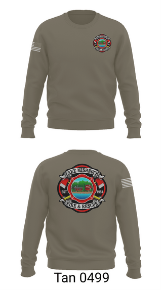 Crew Neck Sweatshirt, Lake Mishnock Fire Rescue, Fire Department, Teamtime, Team time, sublimation, custom sports apparel, team uniforms, spirit wear, spiritwear, sports uniforms, custom shirts, team store, custom team store, fundraiser sports, apparel fundraiser