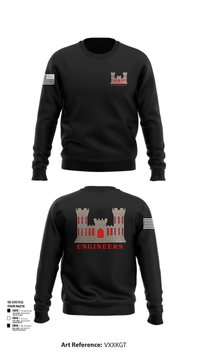 817th engineer sapper 48720796 Crew Neck Sweatshirt - 52