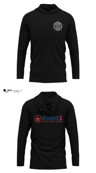 Long Sleeve hooded sunshirt, Event 1 Operations, , Teamtime, Team time, sublimation, custom sports apparel, team uniforms, spirit wear, spiritwear, sports uniforms, custom shirts, team store, custom team store, fundraiser sports, apparel fundraiser