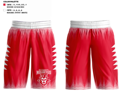 Elkmont Red Devils 92799847 Mens Basketball Shorts 1