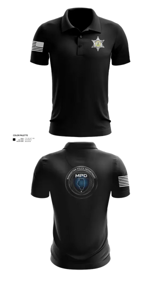 Short Sleeve Performance Polo, Manhattan Police Department, , Teamtime, Team time, sublimation, custom sports apparel, team uniforms, spirit wear, spiritwear, sports uniforms, custom shirts, team store, custom team store, fundraiser sports, apparel fundraiser