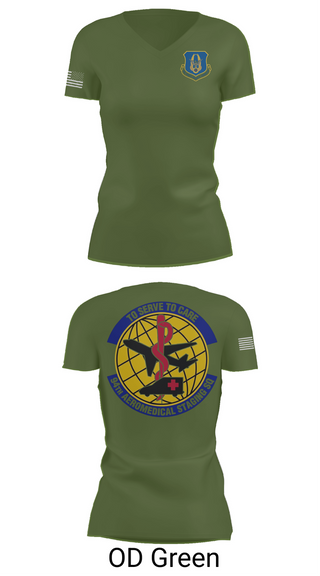 Womens Short Sleeve Vneck Shirt, 94ASTS, Air Force, Teamtime, Team time, sublimation, custom sports apparel, team uniforms, spirit wear, spiritwear, sports uniforms, custom shirts, team store, custom team store, fundraiser sports, apparel fundraiser
