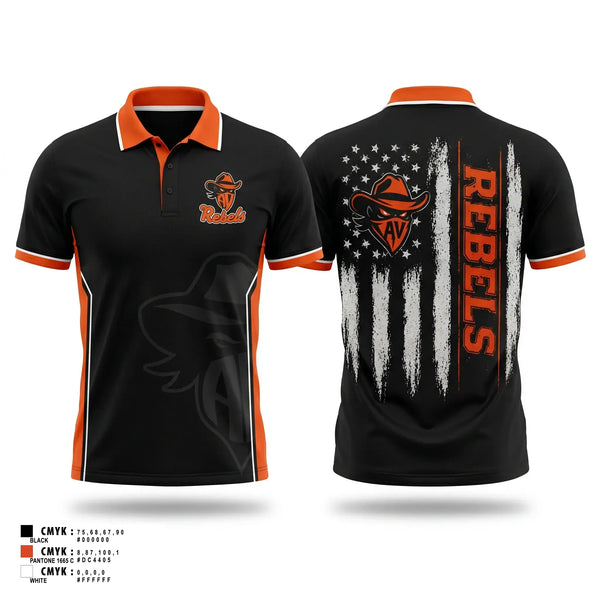 Short Sleeve Performance Polo, AV Rebels, , Teamtime, Team time, sublimation, custom sports apparel, team uniforms, spirit wear, spiritwear, sports uniforms, custom shirts, team store, custom team store, fundraiser sports, apparel fundraiser