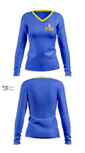 Stars Women's Long Sleeve V-neck Shirt - 3