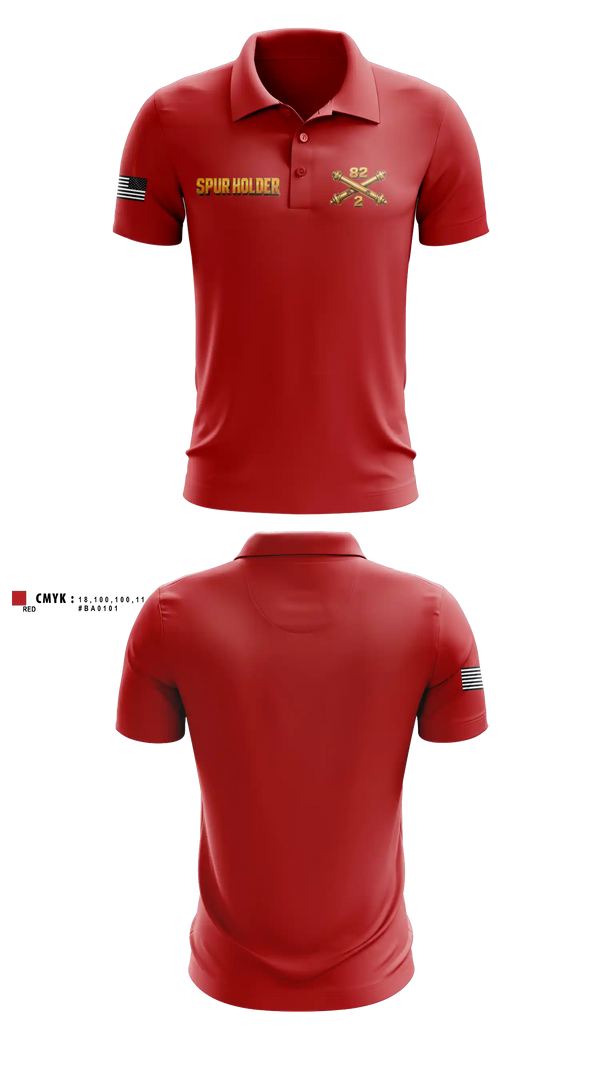 Short Sleeve Performance Polo, 2-82 FAR, 1CD DIVARTY, SPUR, Army, Teamtime, Team time, sublimation, custom sports apparel, team uniforms, spirit wear, spiritwear, sports uniforms, custom shirts, team store, custom team store, fundraiser sports, apparel fundraiser