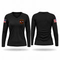 Tyler County ESD #4 - Warren Fire & Rescue Women's Long Sleeve V-neck Shirt - 1
