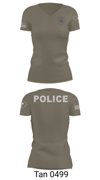 Womens Short Sleeve Vneck Shirt, Bluffton PD, , Teamtime, Team time, sublimation, custom sports apparel, team uniforms, spirit wear, spiritwear, sports uniforms, custom shirts, team store, custom team store, fundraiser sports, apparel fundraiser