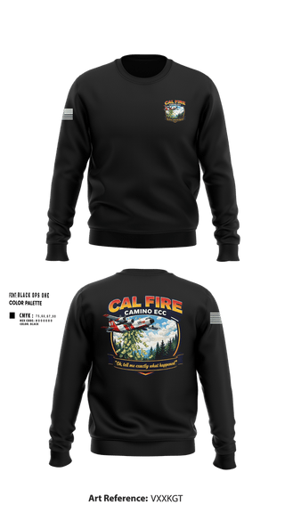 Crew Neck Sweatshirt, CAMINO ECC, Fire Department, Teamtime, Team time, sublimation, custom sports apparel, team uniforms, spirit wear, spiritwear, sports uniforms, custom shirts, team store, custom team store, fundraiser sports, apparel fundraiser
