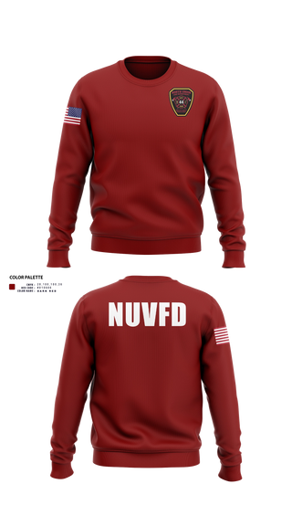 Crew Neck Sweatshirt, North Union TWP VFD, Fire Department, Teamtime, Team time, sublimation, custom sports apparel, team uniforms, spirit wear, spiritwear, sports uniforms, custom shirts, team store, custom team store, fundraiser sports, apparel fundraiser