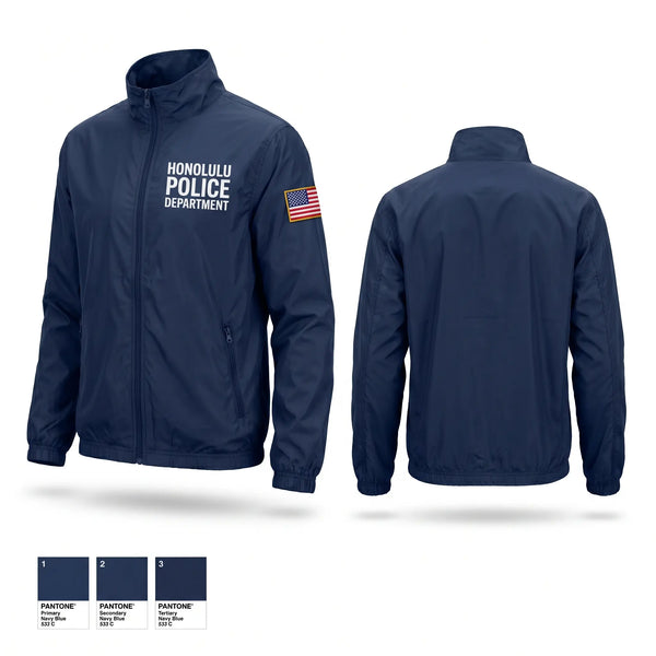 Windbreaker, Honolulu Police Department, Police, Teamtime, Team time, sublimation, custom sports apparel, team uniforms, spirit wear, spiritwear, sports uniforms, custom shirts, team store, custom team store, fundraiser sports, apparel fundraiser