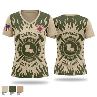 Womens Short Sleeve Vneck Shirt, Chevron ERT, Fire Department, Teamtime, Team time, sublimation, custom sports apparel, team uniforms, spirit wear, spiritwear, sports uniforms, custom shirts, team store, custom team store, fundraiser sports, apparel fundraiser