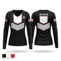 381 EN CO Women's Long Sleeve V-neck Shirt - 1
