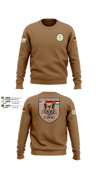 Crew Neck Sweatshirt, DEU EinsKtgt CD/CBI, , Teamtime, Team time, sublimation, custom sports apparel, team uniforms, spirit wear, spiritwear, sports uniforms, custom shirts, team store, custom team store, fundraiser sports, apparel fundraiser
