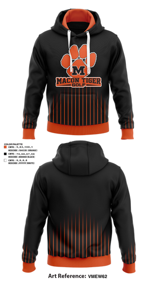 Hoodie, Macon Tiger Golf, Golf, Teamtime, Team time, sublimation, custom sports apparel, team uniforms, spirit wear, spiritwear, sports uniforms, custom shirts, team store, custom team store, fundraiser sports, apparel fundraiser