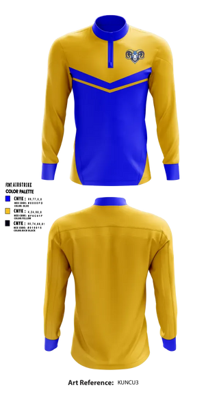 Quarter Zip Jacket, Memphis Rams, , Teamtime, Team time, sublimation, custom sports apparel, team uniforms, spirit wear, spiritwear, sports uniforms, custom shirts, team store, custom team store, fundraiser sports, apparel fundraiser