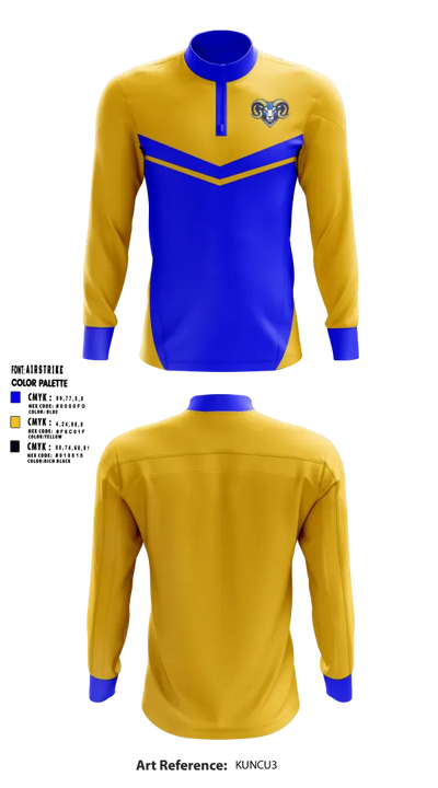 Memphis Rams 44971969 Quarter Zip Jacket - 3