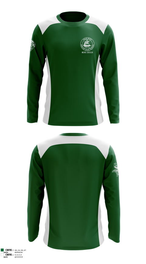 Long Sleeve Performance Shirt, Palo Alto Men's Soccer, Men's Soccer, Teamtime, Team time, sublimation, custom sports apparel, team uniforms, spirit wear, spiritwear, sports uniforms, custom shirts, team store, custom team store, fundraiser sports, apparel fundraiser