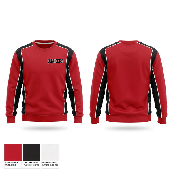 Crew Neck Sweatshirt, Quakers, Softball, Teamtime, Team time, sublimation, custom sports apparel, team uniforms, spirit wear, spiritwear, sports uniforms, custom shirts, team store, custom team store, fundraiser sports, apparel fundraiser