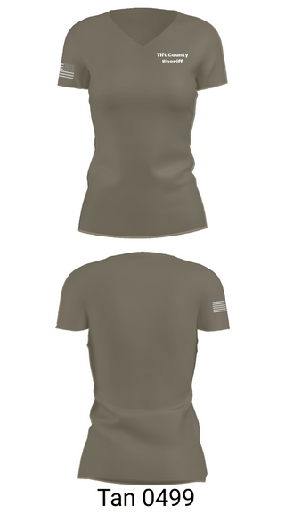 Womens Short Sleeve Vneck Shirt, Tift County Sheriff, Police, Teamtime, Team time, sublimation, custom sports apparel, team uniforms, spirit wear, spiritwear, sports uniforms, custom shirts, team store, custom team store, fundraiser sports, apparel fundraiser