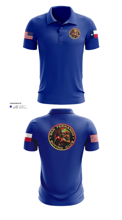 San Fernando Boxing Club 92427997 Short Sleeve Performance Polo - 212