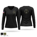 Central Region K-9 unit Women's Long Sleeve V-neck Shirt - 1