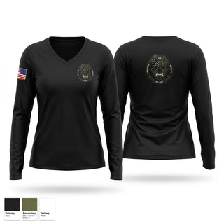 Womens Long Sleeve Vneck Shirt, Central Region K-9 unit, Police, Teamtime, Team time, sublimation, custom sports apparel, team uniforms, spirit wear, spiritwear, sports uniforms, custom shirts, team store, custom team store, fundraiser sports, apparel fundraiser